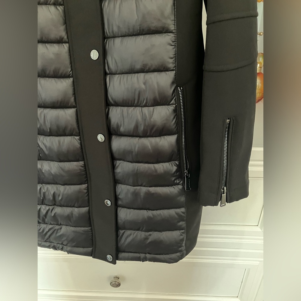 Euc Bcbg Mixed Material Jacket - image 3